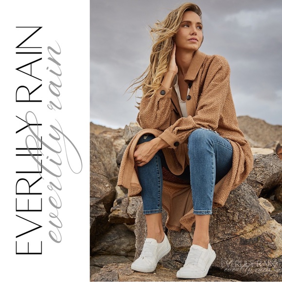 Soft Fleece Long Shirt Jacket - Picture 3 of 11